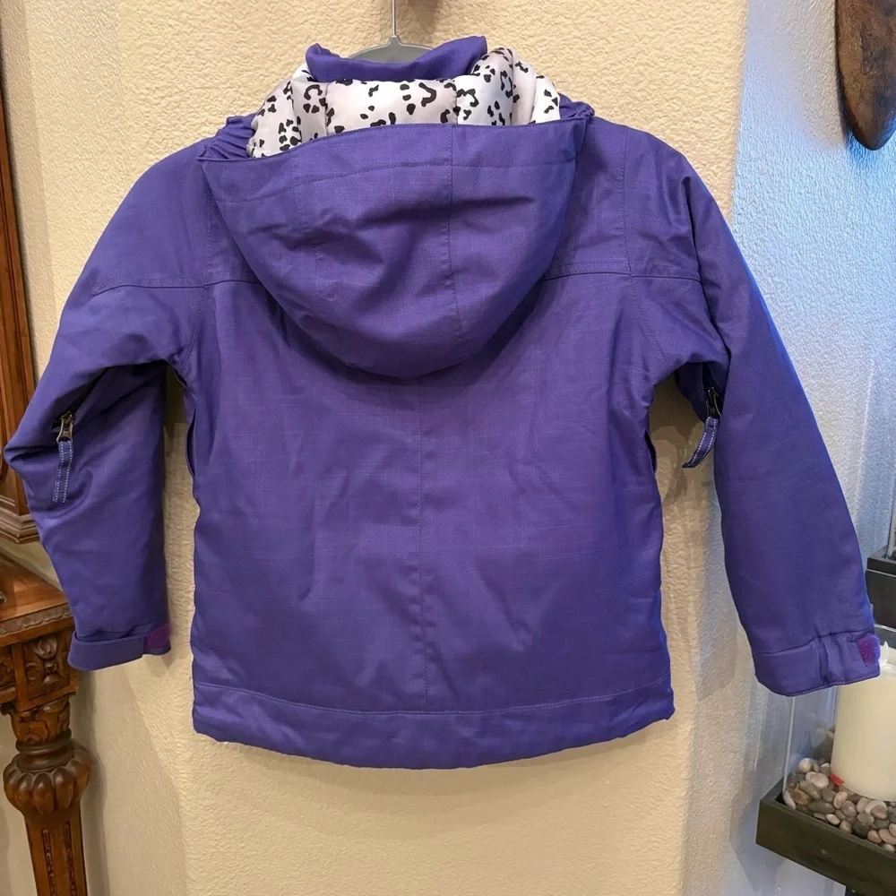 BURTON Girls Kids Purple DriRide Ski Snowboard Zipped Hoodie Jacket Size XS